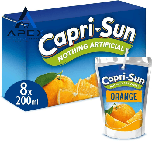 Capri-Sun Orange Kids' Juice Drink (8 x 200ml) Made with 200 ml (Pack of 8)