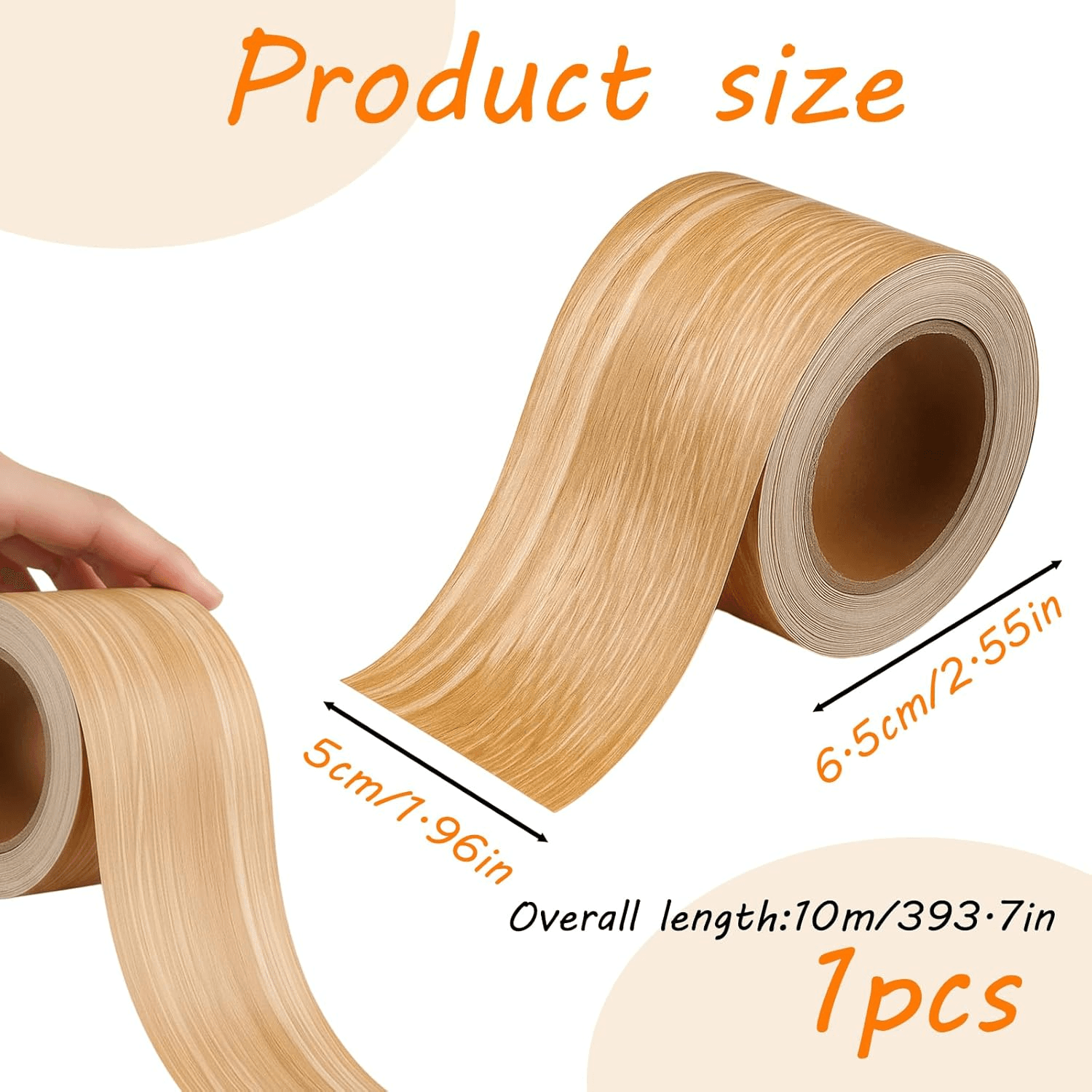 1 PCS 10 M Carpet Tape| Waterproof Tape for Wood Scratch Repair| Wood Grain Effe view 2
