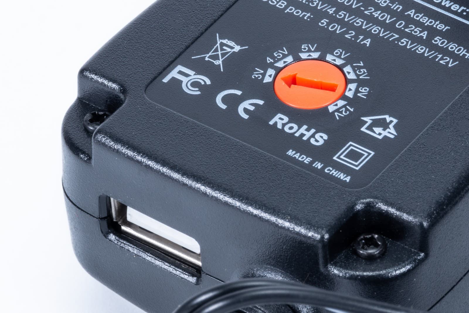 Replacement Universal Adapter for Philips SCD501/01 with EU 2 pin plug view 2