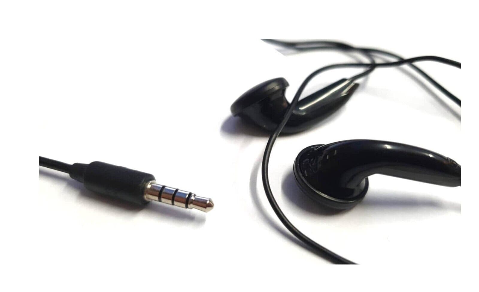 Universal In Ear Headphones Earphones Wired 3.5mm Audio Jack MP3 Music-Black