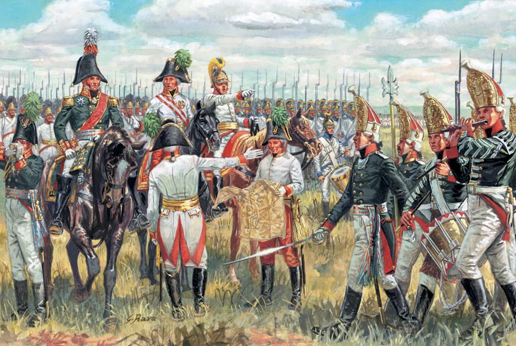 Italeri 1/72 Figures - Austrian and Russian General Staff - 6037