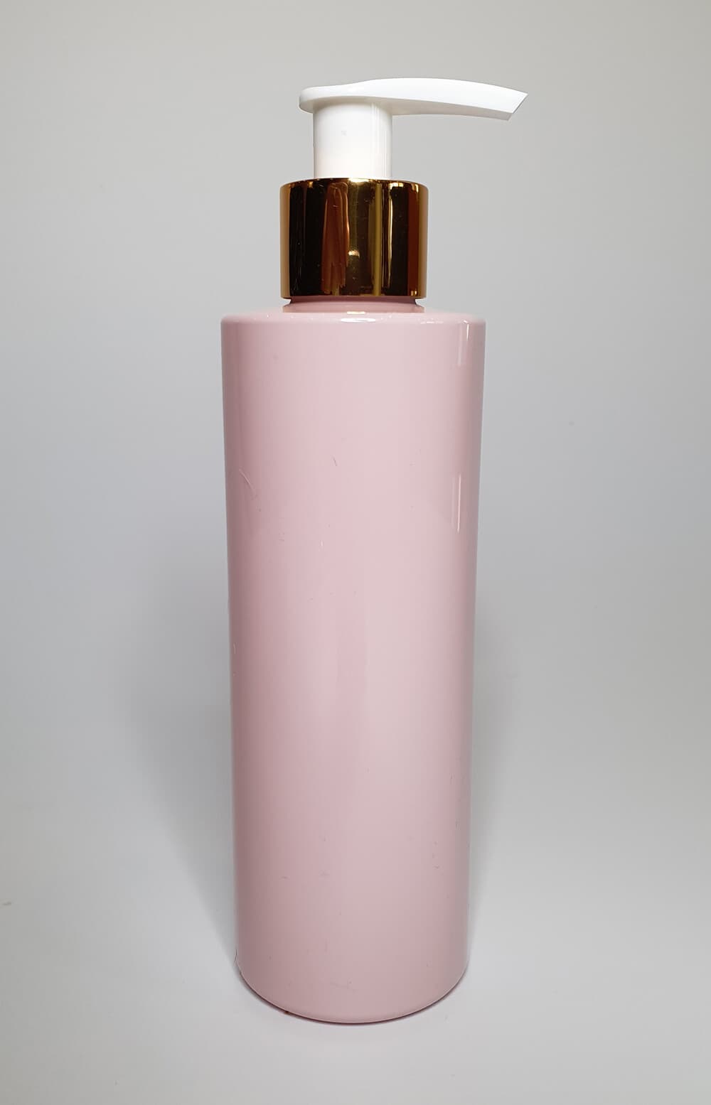 500ml Pink Blank Pump Bottle and Gold/White Lotion Pump PET Plastic ANY AMOUNT