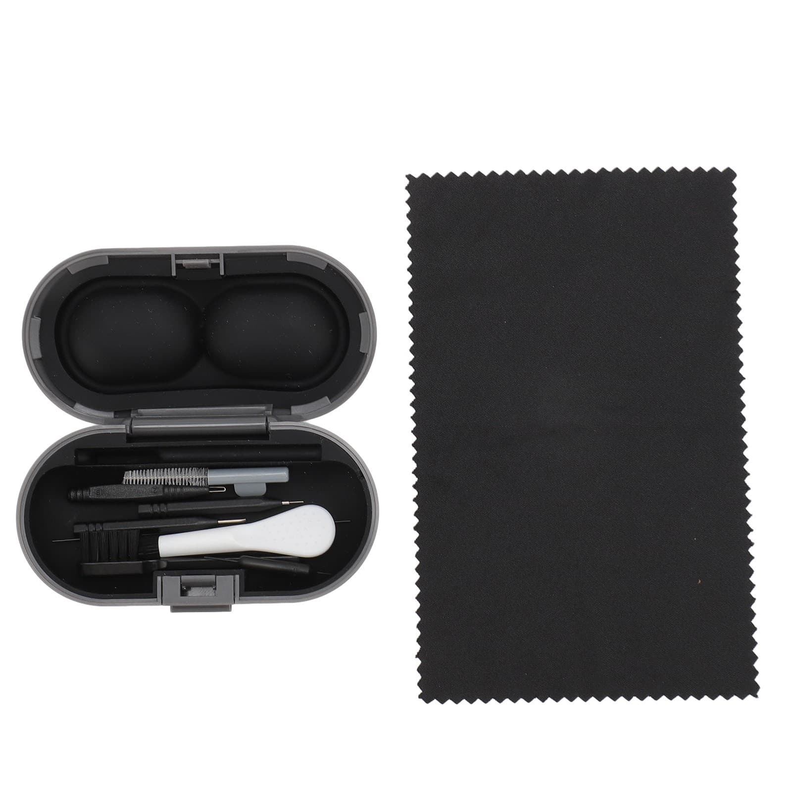 8 Pieces Sound Aid Cleaning Kit With Cleaning Cloth And Storage Box Cleaner GF0 view 2
