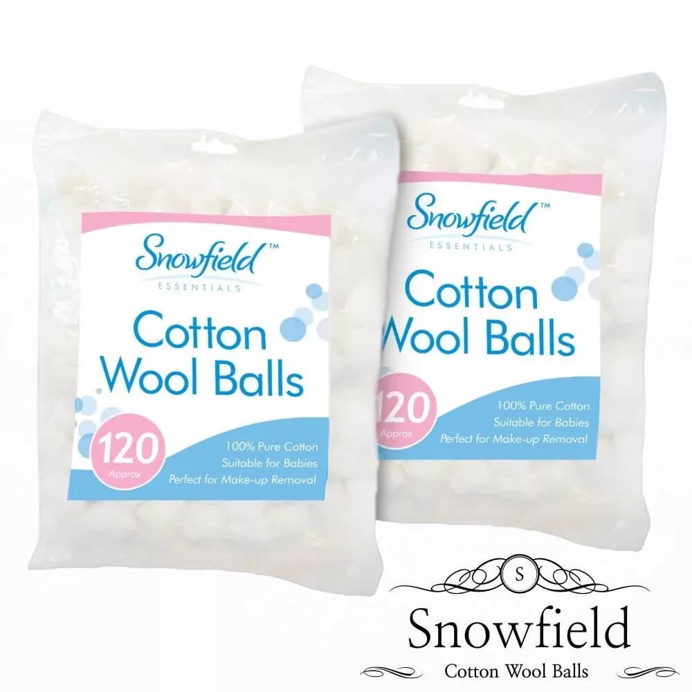 Cotton Wool Balls 100% Pure Cotton Make Up| Nail Polish Remover| 120 Balls.