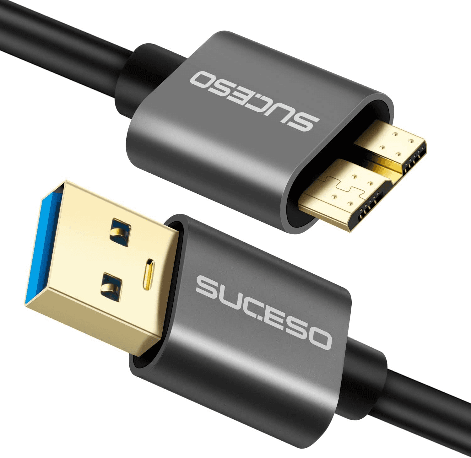 Hard Drive Cable 0.5M USB 3.0 a to Micro B 5Gbps Compatible with Portable Extern