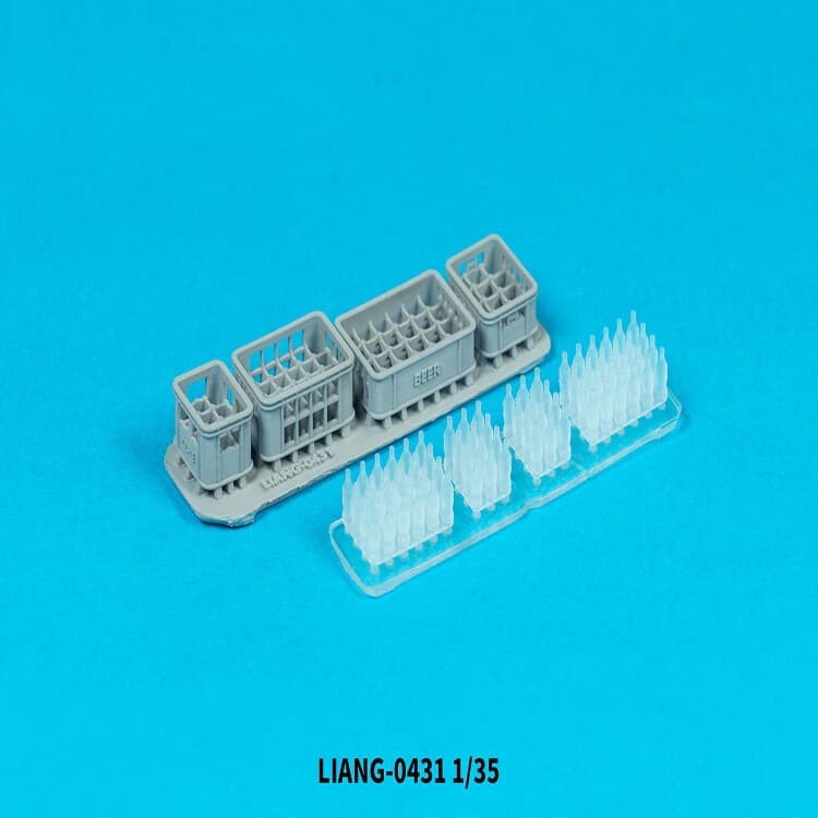 1/35 1/48 1/72 Simulation Model Beer Soda Bottle Basket Crates LIANG-0431/0432