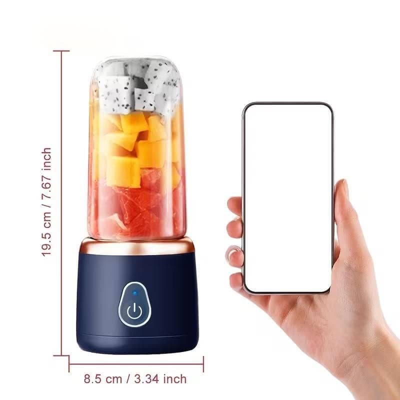 Portable USB Juicer Blender 10 Blade Rechargeable Blue view 2