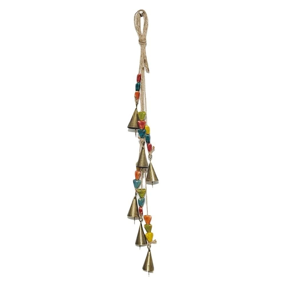 Multicolored Hanging Pendant Handmade Witch Bells Unique Door Hanging  Gift