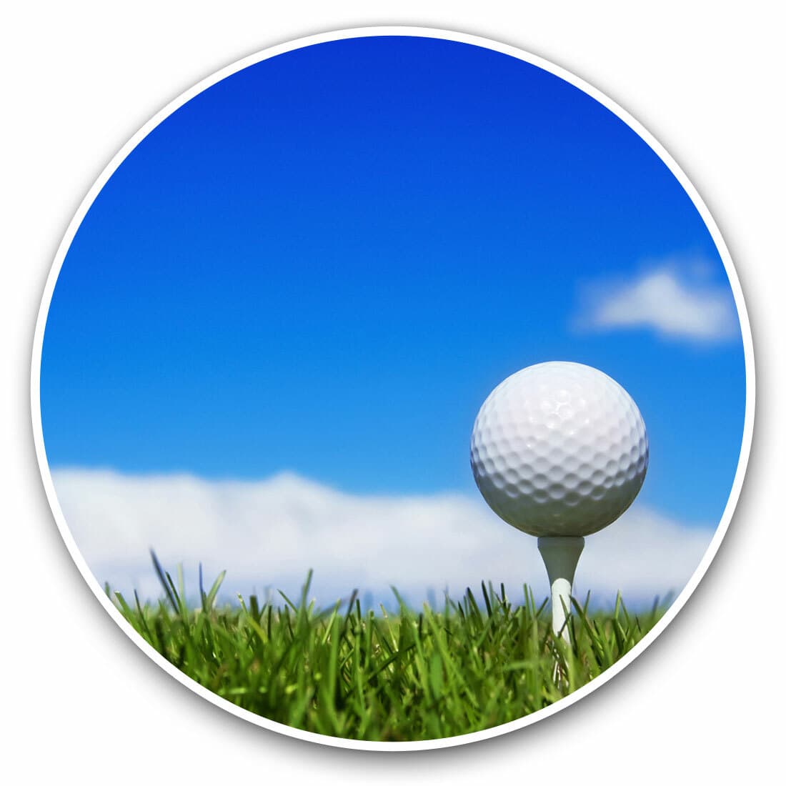 2 x Vinyl Stickers 10cm - Golf Ball Sports Men's Dad Uncle Cool Gift #8243