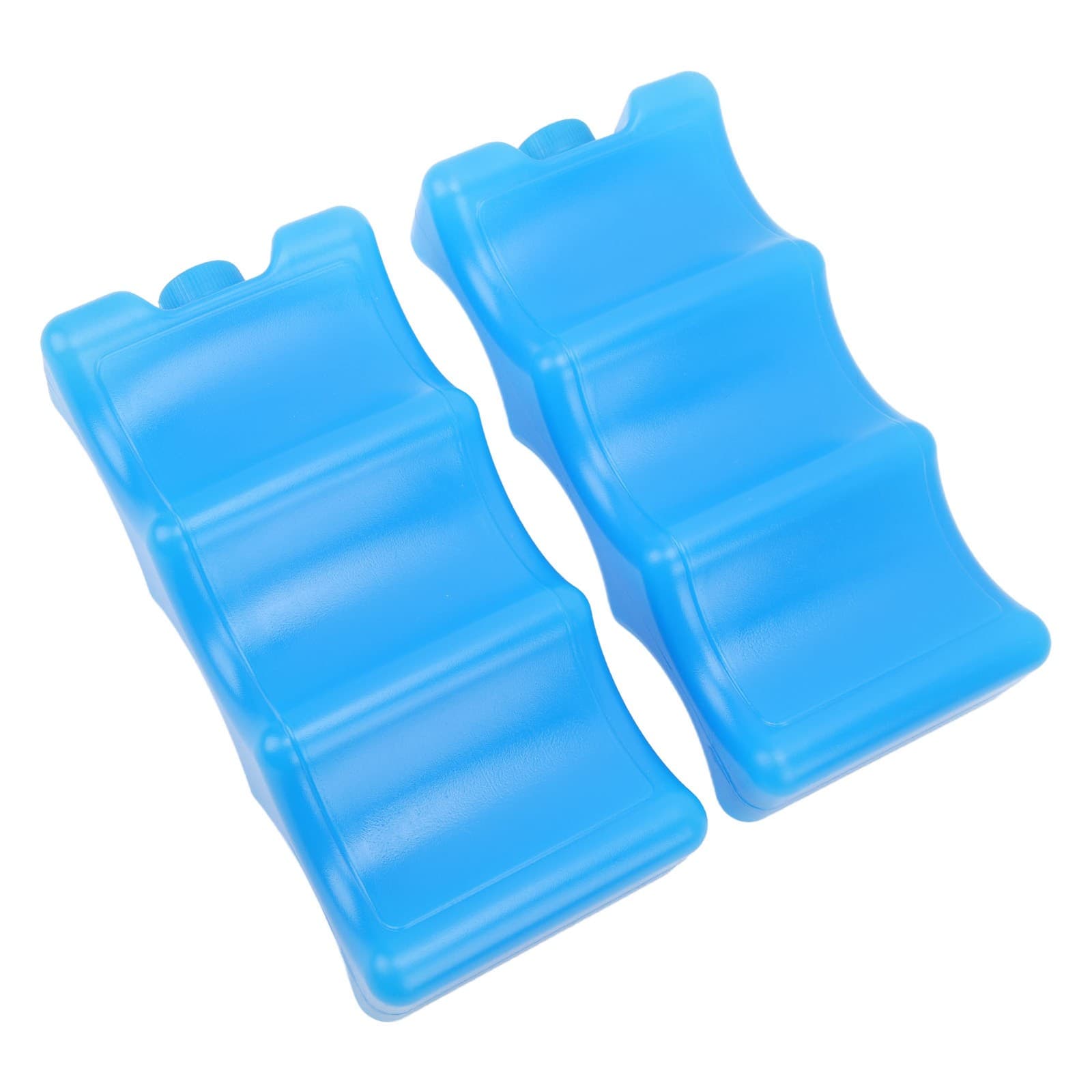 2pcs Breastmilk Ice Pack Contoured Shape Blue Reusable Ice Box For Breastmil TOU view 2