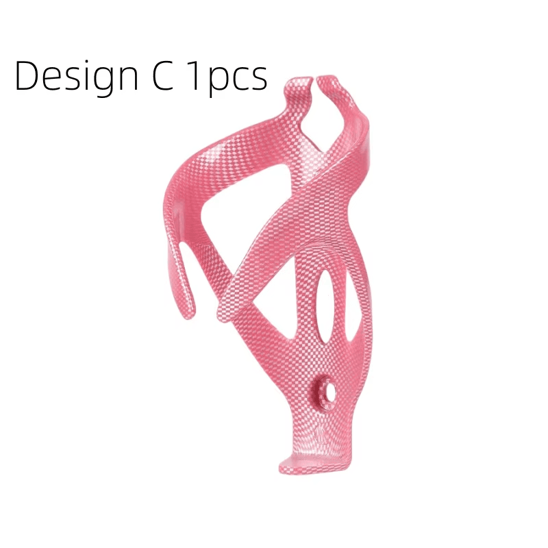 ABS Integrated Bike Bottle Holder with Carbon Texture - Universal Anti-Slip Wate