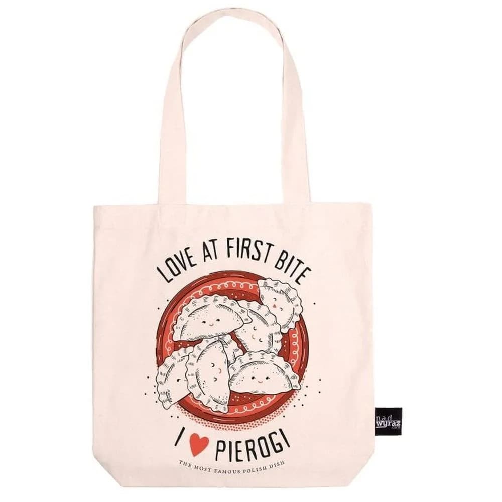 Cotton Bag Ecru “I Love Pierogi” Top High Quality