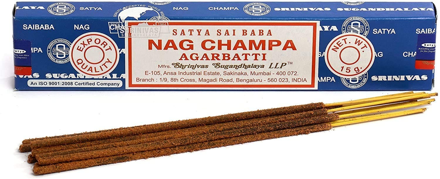Satya Nag Champa Incense Sticks Agarbatti 15g| 3 Packs 3 Packs| Buff