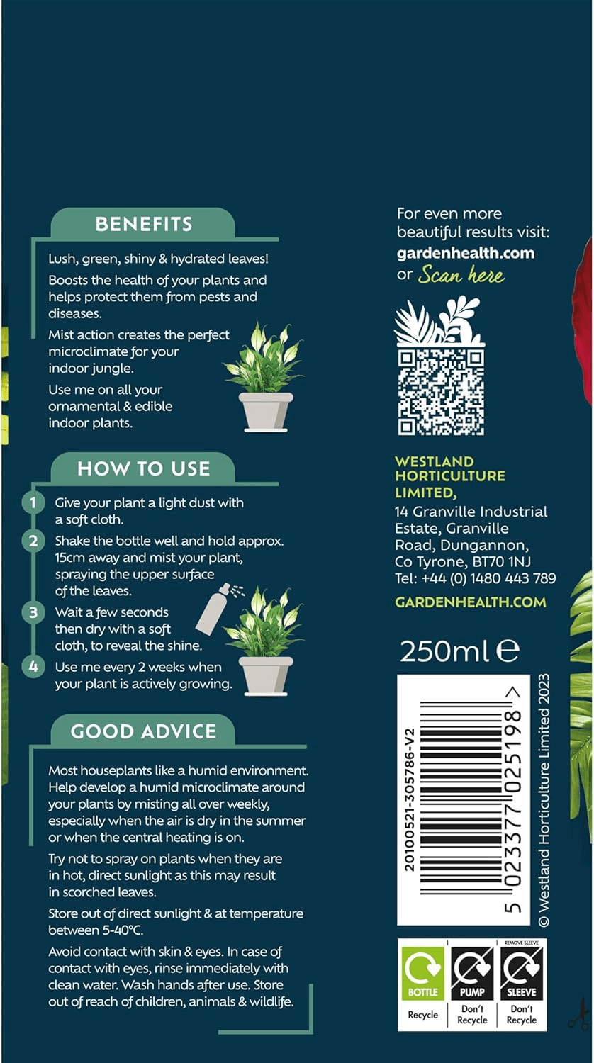 Houseplant Mist and Leaf Shine 250Ml view 2