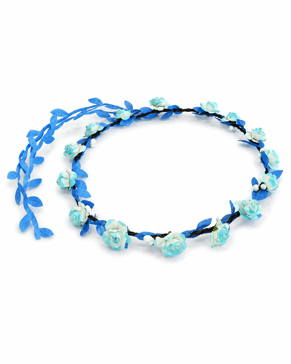One boho floral head garland flower headband floral headdress wedding festival