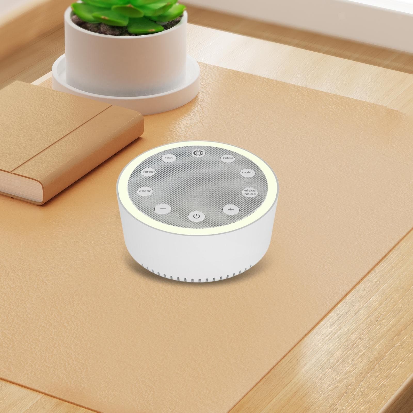 Machine BT Speaker Portable Brightness Adjustable Night Light for Nursery