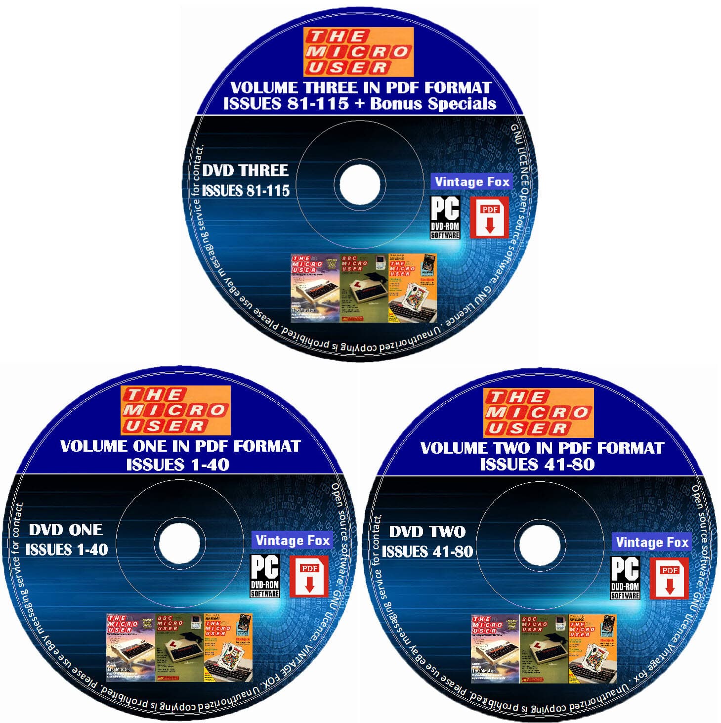 The Micro User Issues 1-115 PDF Magazine Full Collection BBC Micro/Acorn 3x DVD