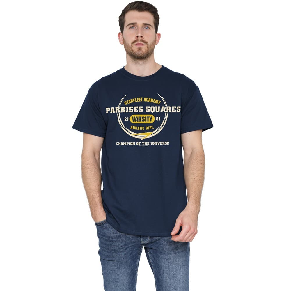 Star Trek Parrises Squares T-Shirt S-5XL| Navy