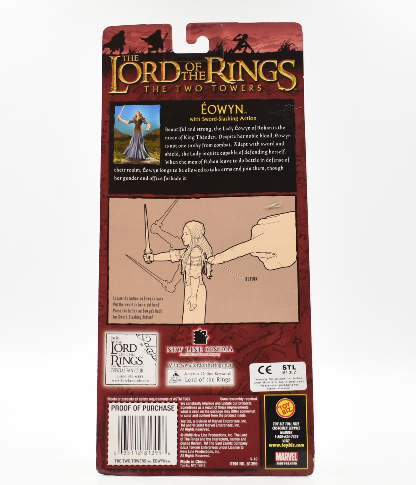 The Lord of The Rings Two Towers - Eowyn (Sword Slashing) Action Figure view 2