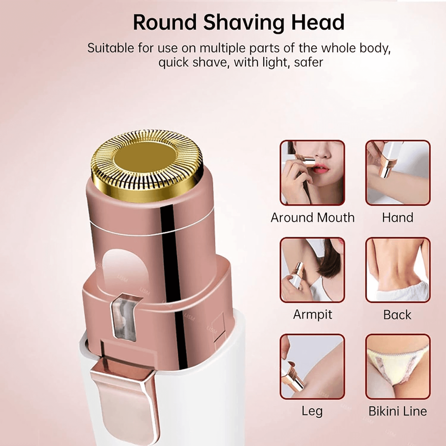 Flawless Facial Hair Remover| Painless Nose Hair Trimmer for Women'S Face| Ear, view 2