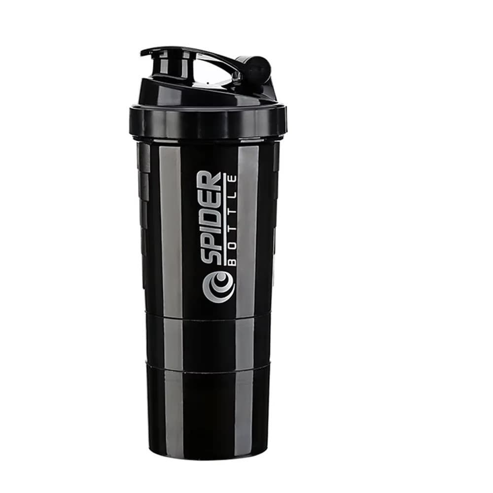 Alpha Designs Protein Shaker Bottle 600ml Protein Shake Mixer Leakproof