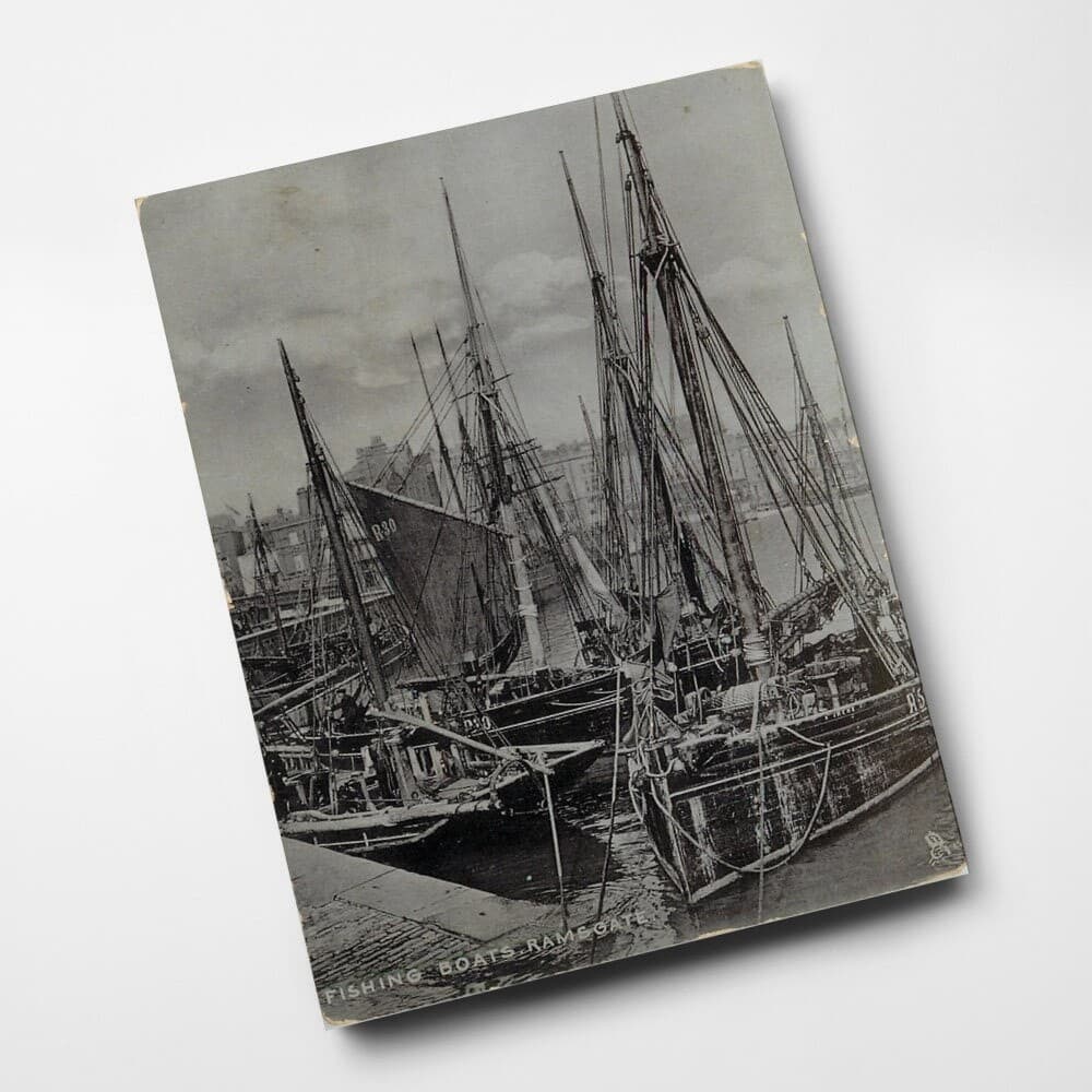 A6 PRINT - Vintage Kent - Fishing Boats| Ramsgate