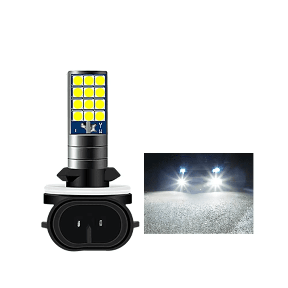 Multicolor H1 H3 H27 881 Fog Lights Bulb 3030 24SMD 900LM Yellow Pink Green Blue