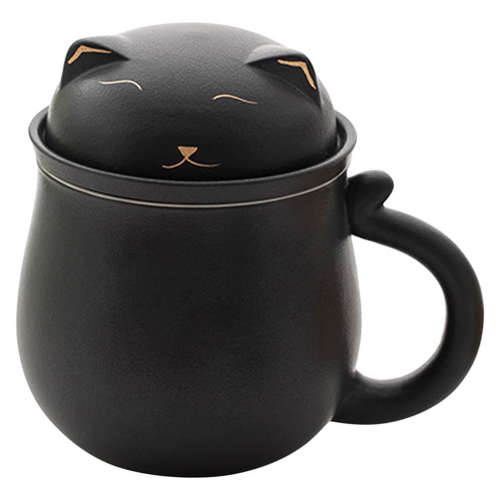 Ceramic Coffee Mug Tea Mug Cartoon Tea Cup with Infuser Water Tea Drinking Cup