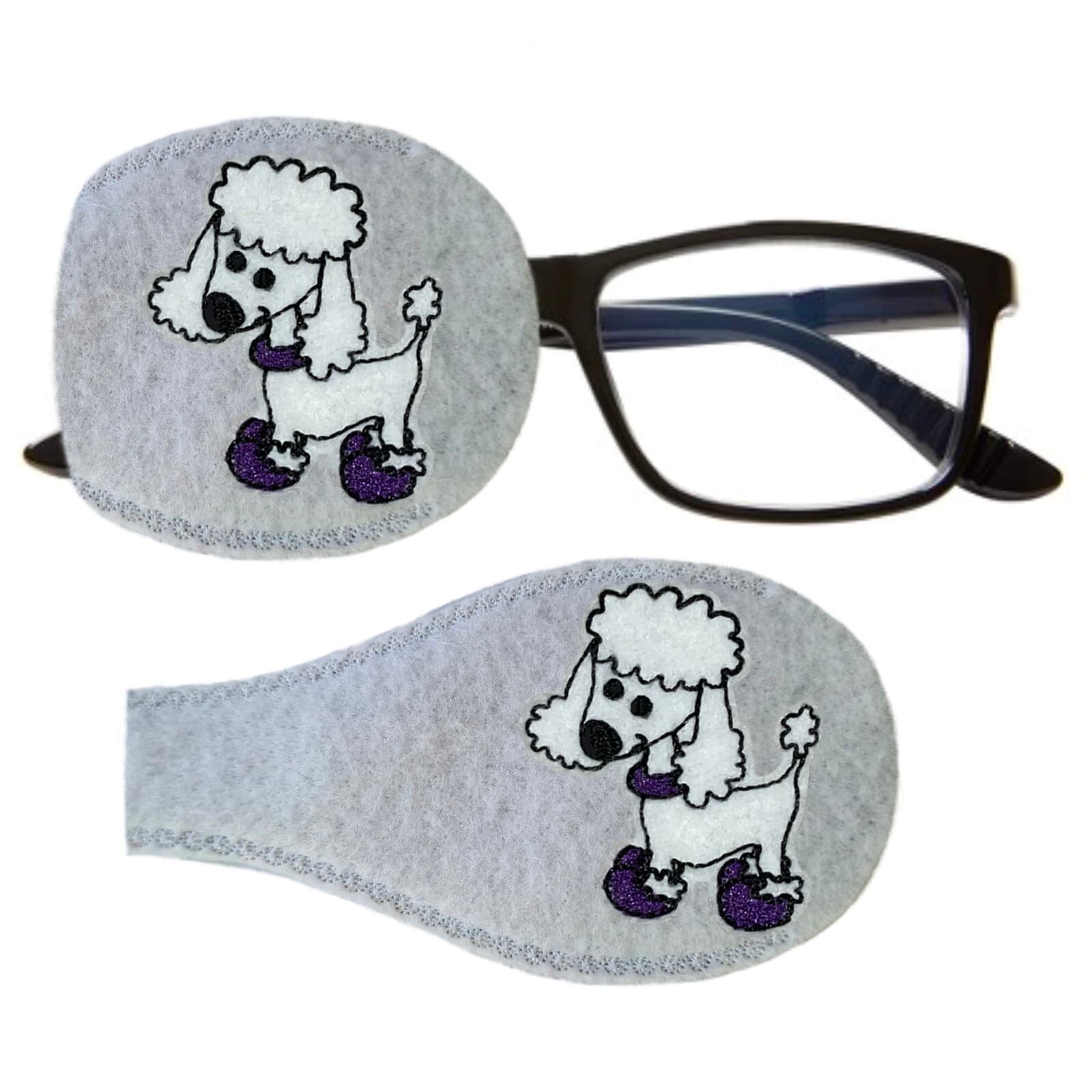 New Poodle Dog Reusable Fabric Cloth Lazy Eye Patch Occlusion Therapy Amblyopia