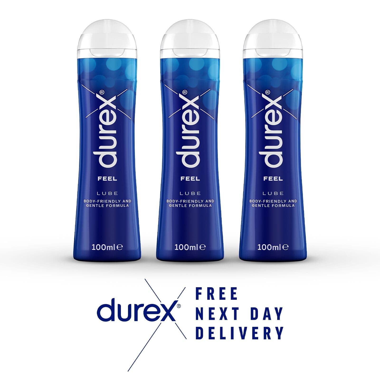 Durex Feel Lube Intimate Gel| Water Based  100 ml| Sex Lubricant Pack of 3