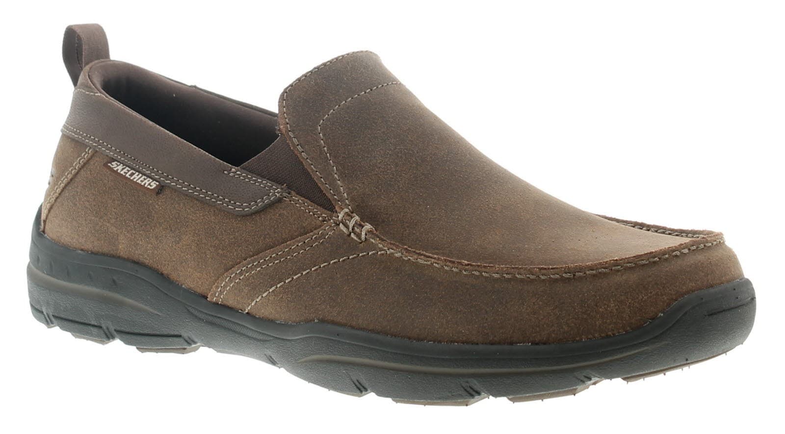Skechers Mens Casual Shoes Harper Forde Memory Foam dark brown UK Size