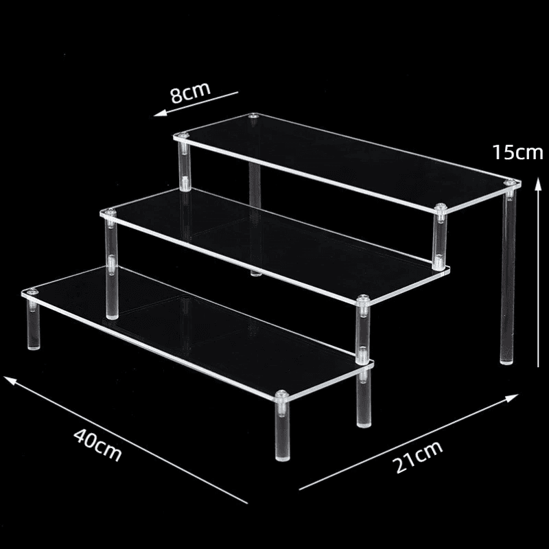 Clear 1-5 Tier Acrylic Display Stand for Cupcakes| Dolls| and Collectibles