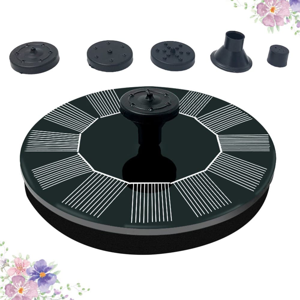 13cm Solar Floating Fountain Small Garden Pool Pond Fountain Outdoor Solar