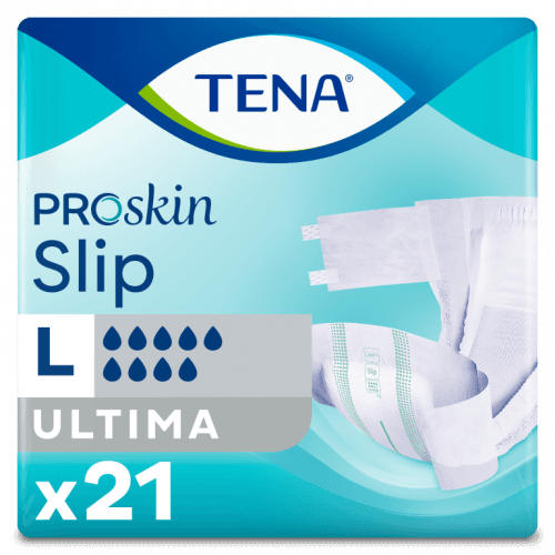 Tena Slip Active Fit Ultima- 4400ml - Large - Pack of 21 Incontinence Slips