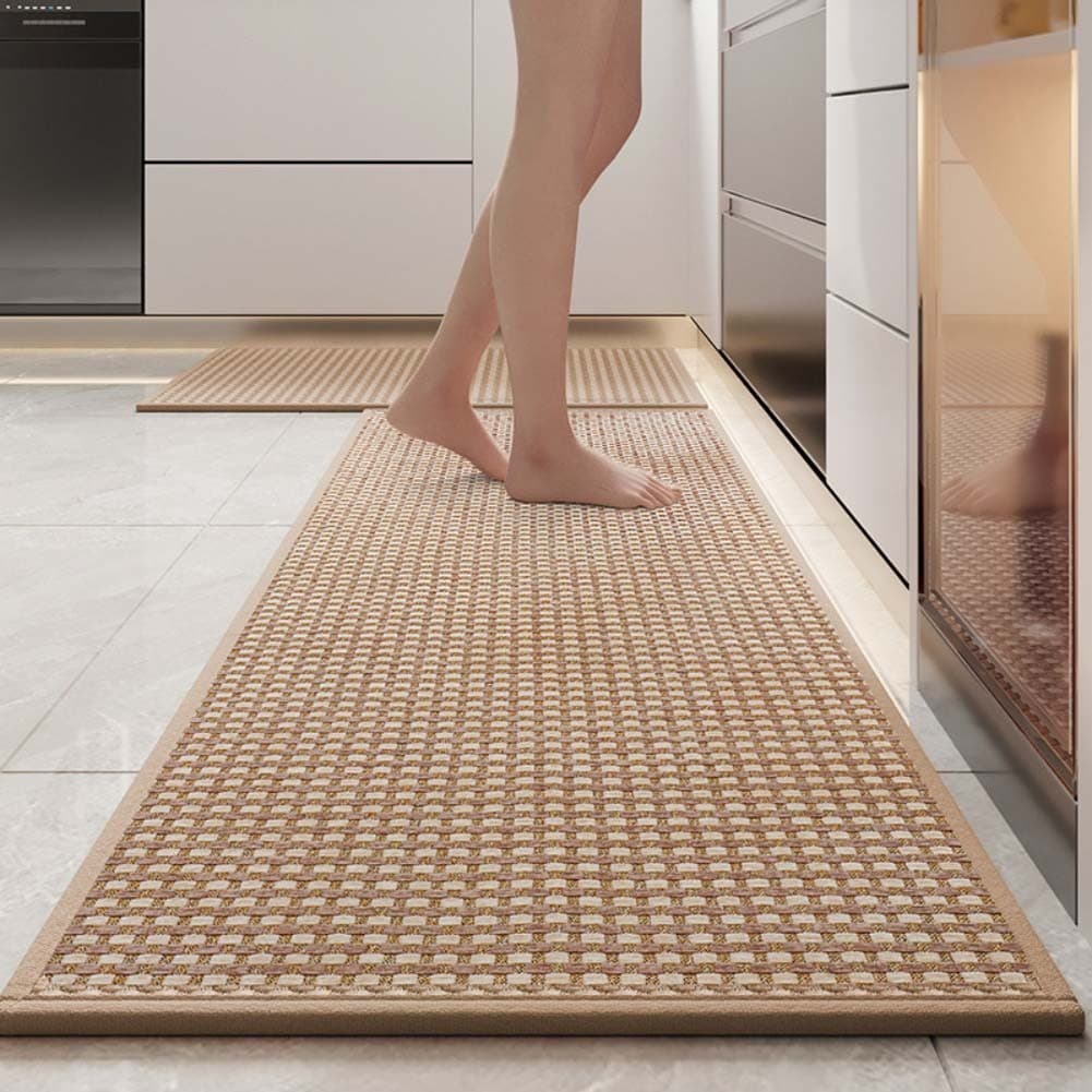Waterproof Kitchen Mat 17x28 Inch with Non Slip Backing for Stable Standing