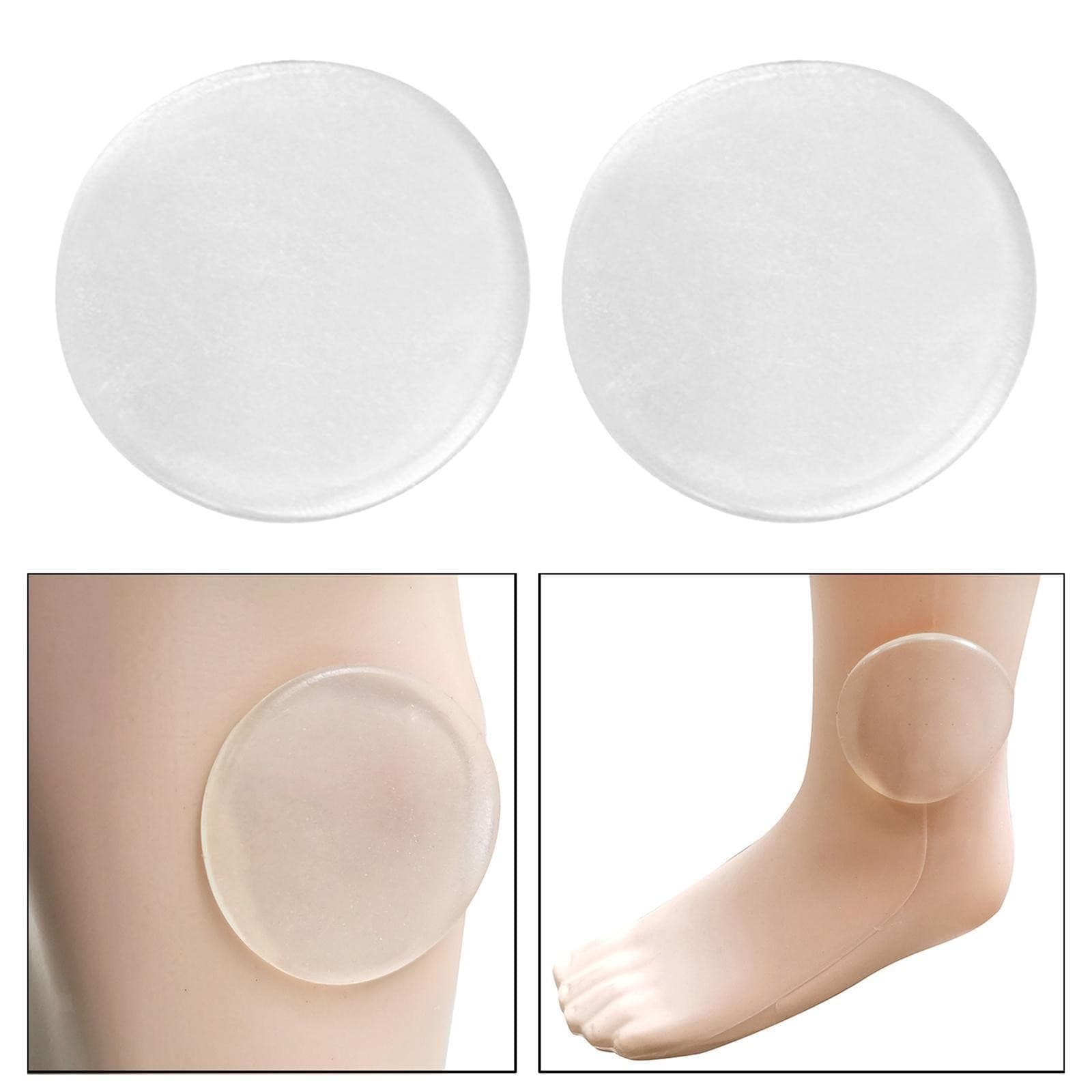 2x Ankle Cushion Pads Clear Ankle Gel Pads for Boots Ice Skating Skiing