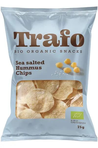 Organic Sea Salt Hummus Chips 75g (Trafo)