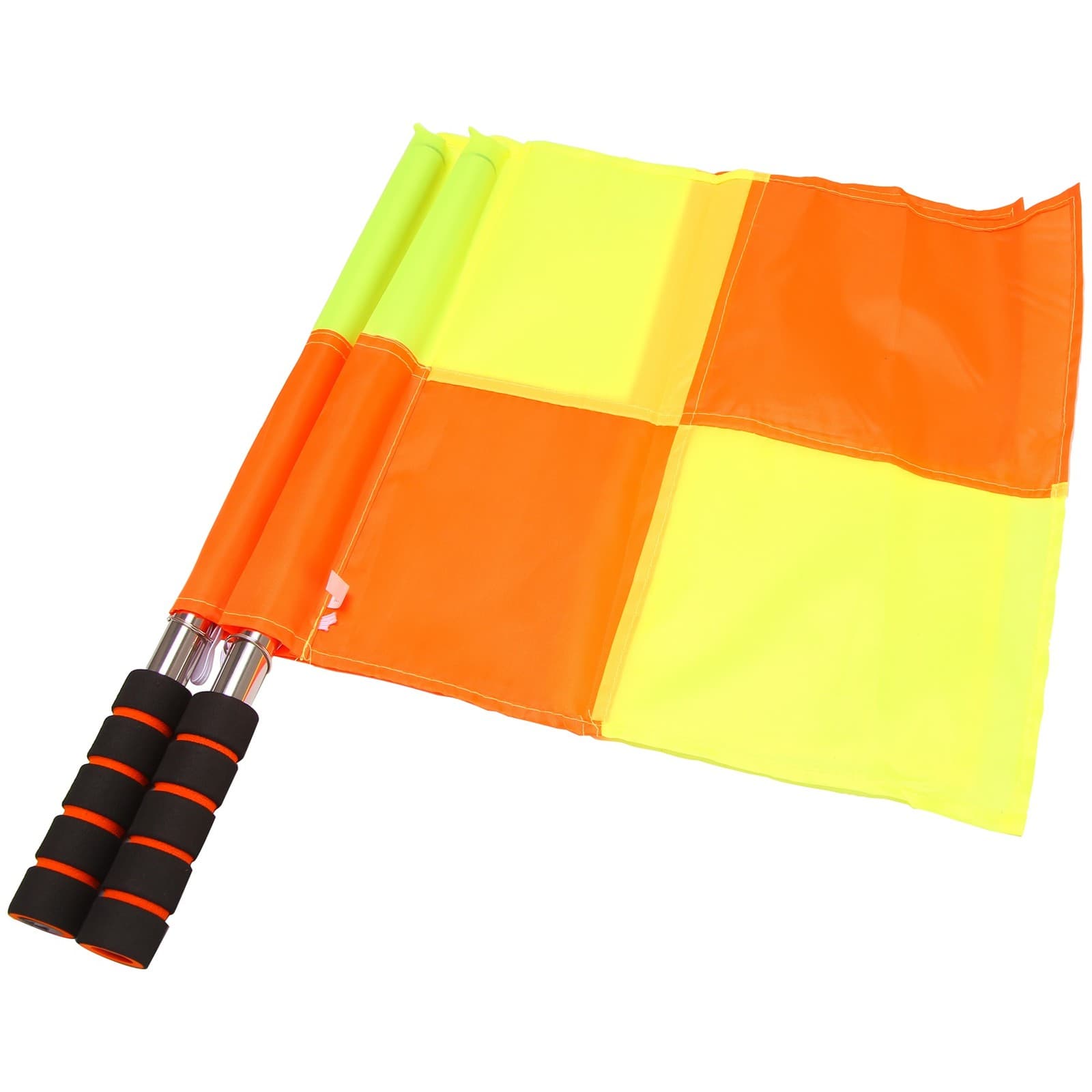 Soccer Referee Flags with Carrying Bag Football Judge Linesman Sideline6744