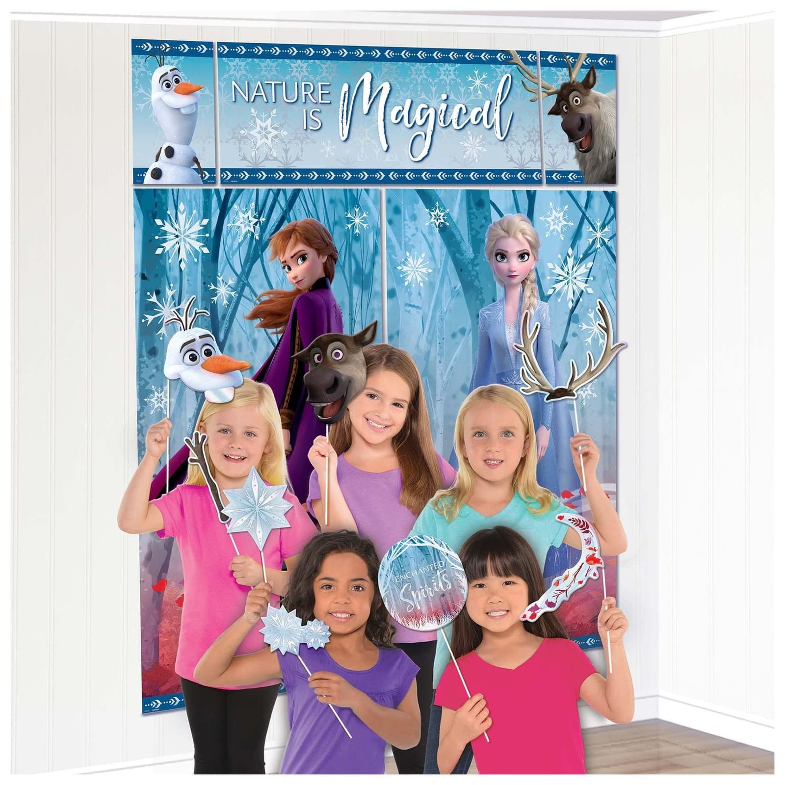 Amscan Frozen Party Scene Setter Photo Prop Set view 2