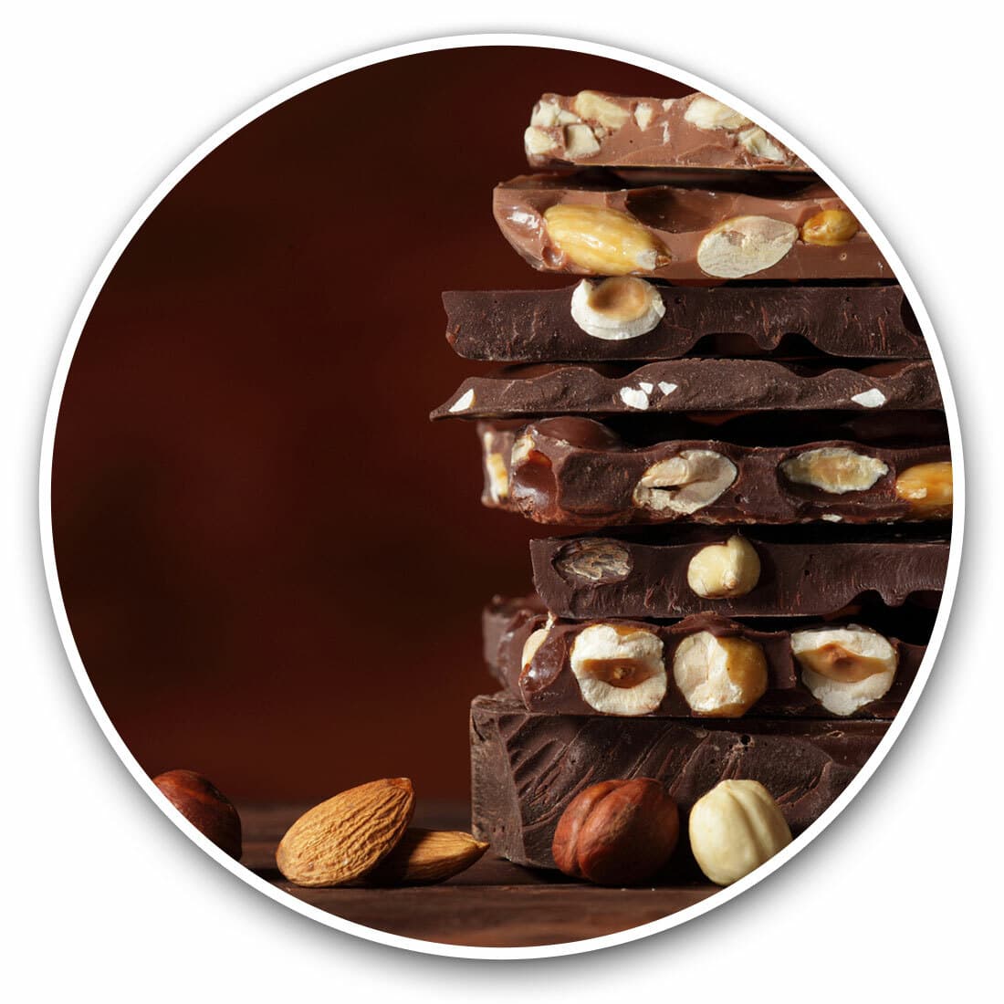2 x Vinyl Stickers 30cm - Luxury Chocolate Slabs Sweets Cool Gift #14567