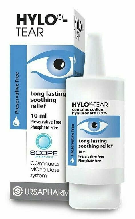 Hylo-Tear Eye Drops 10ml - Long Lasting Soothing Relief (Preservative Free)