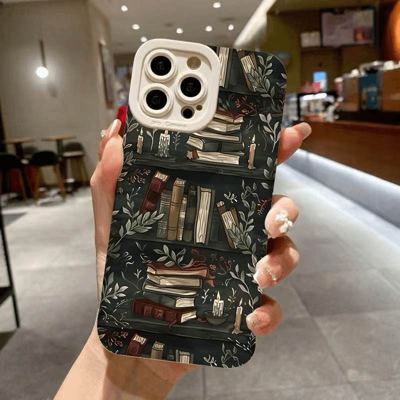 Creative Book Pattern Shockproof Phone Case for iPhone 11–17 Pro Max UK