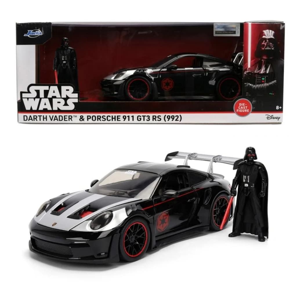 Jada Star Wars Porsche 911 Gt3 1:24 + Figure Top Quality Toy