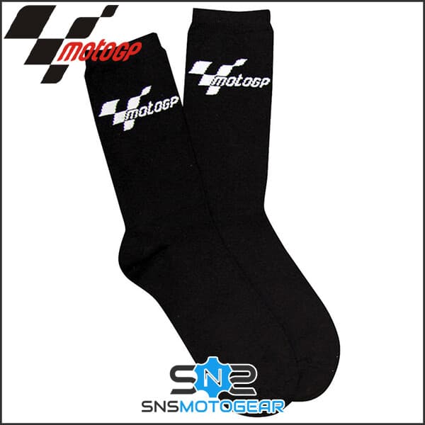 Official MotoGP Adult Everyday Motorcycle Cotton Blend Socks - Black