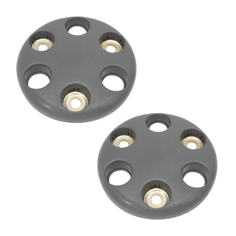 Gray Wheel Cover Pair| Clip-In 24.8 cm Trim Set| Part 93824452