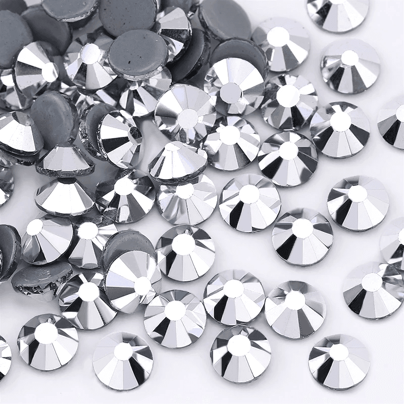Silver Ss6-Ss30(3.8-6.5Mm) Crystal Glass Hot Fix Rhinestone/Iron on Rhinestone f
