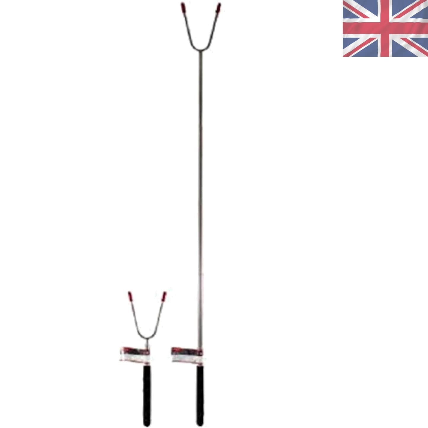 Adjustable BBQ Toasting Fork with Rubber Grip - Perfect for Marshmallows and More