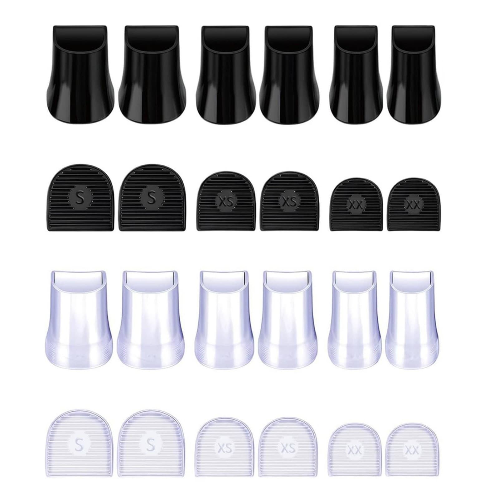 12 Pairs Slip-on Heel Cover Textured Sole Shoe Accessory Nearly Invisible
