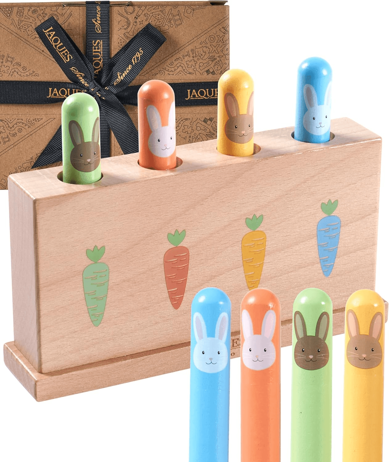 Wooden Toys | Bunny Pop up Toy | Toddler Educational Game | Gifts and Toys for 1 2