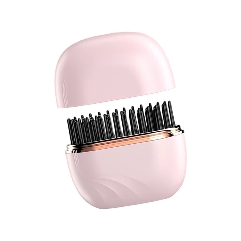 Portable Cordless Flat ABS Comb 3 Temperature Setting Fast Heating for Travel